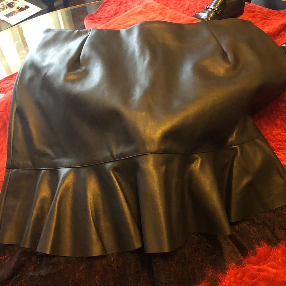 Like leather skirt